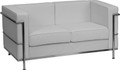 1pc Modern Leather Office Reception Loveseat, FF-0461-12