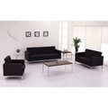 3pc Modern Leather Office Reception Sofa Set, FF-0441-12-S1