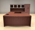 6pc U Shape Modern Executive Office Desk Set, #CH-AMB-U65