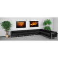 9pc Modern Leather Office Reception Sectional Sofa Set, FF-0433-12-S15