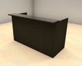 2pc Modern Glass Counter Reception Desk Set, #CH-AMB-R3