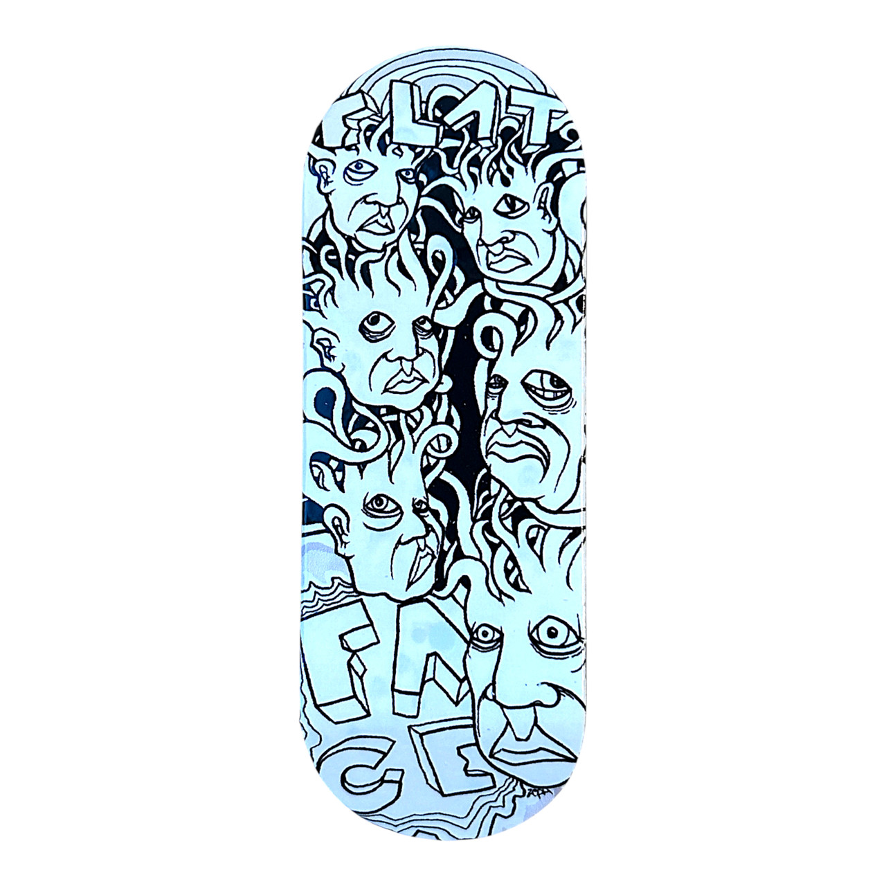 FlatFace G16 Deck - 33.6mm - Zeph Black/White - Real Wear