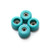 FlatFace Dual Durometer Bearing Wheels - Turquoise/Turquoise