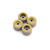 FlatFace Dual Durometer Bearing Wheels - Gold/Tan