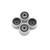 FlatFace Dual Bearing Dual Durometer V1 Bearing Wheels - Black/White