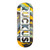 Ruckus Deck 34mm Gemini - Ruckus White/Clear on Multicolor Ply