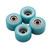 FlatFace Dual Bearing Dual Durometer V1 Bearing Wheels - White/Turquoise