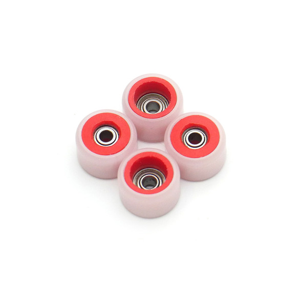 FlatFace Dual Durometer Bearing Wheels - Red/White