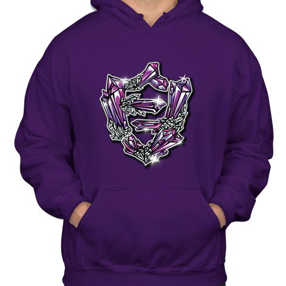 FlatFace Crystal Hoodie - Purple - S