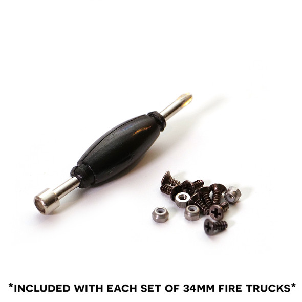 Fire Trucks - 34mm - Blue