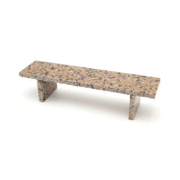 FlatFace Dark Brown Granite Bench