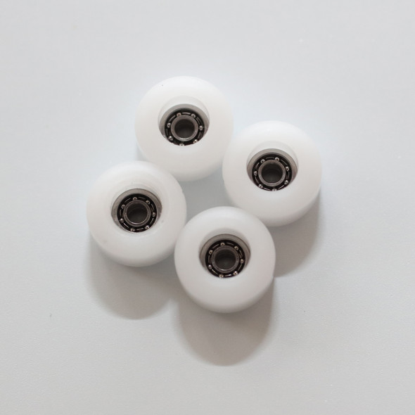 FlatFace G9 Dual Bearing Wheels - White - Open Bearing