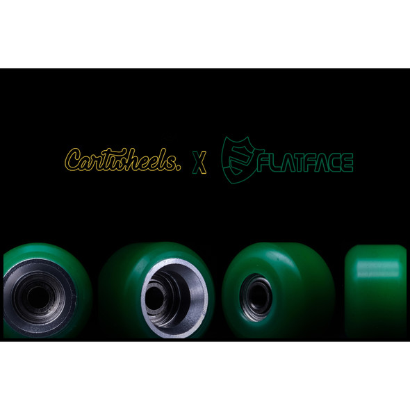 Cartwheels V4R Classic - Green + Silver Core - FlatFace Exclusive