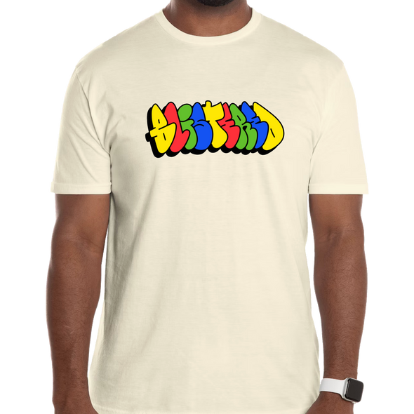 Blistered T-Shirt - Graffiti - Off-White - Gildan Softstyle