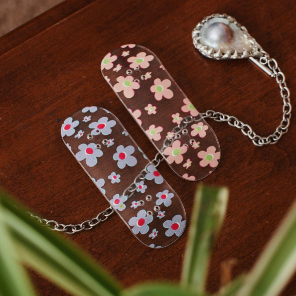 Crystal Ducky Clear - Pink Daisy Real Wear - 34mm