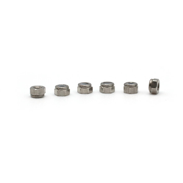 Blistered Tuning - Silver Locknuts (6)