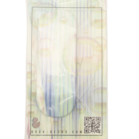 Ducky Deck Colored Polycarbonate - 34mm - Bubbles - Real Wear on White