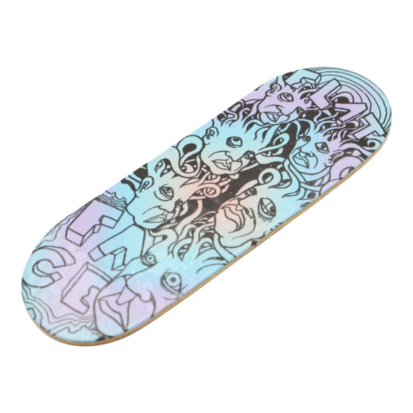 FlatFace Flatty Deck 34mm - Zeph Blurple - Real Wear