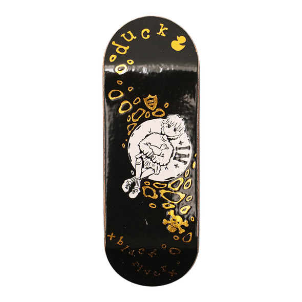 FlatFace G16 Deck - 33.6mm - Special Hand Numbered Ducky x Blackriver Gold Metallic Real Wear
