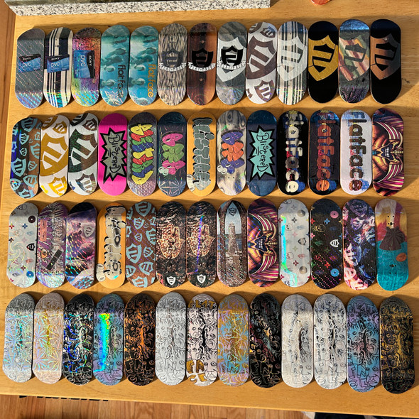 FlatFace G16 Deck - 33.6mm - Mike's Special Hand Numbered Holographic - Real Wear