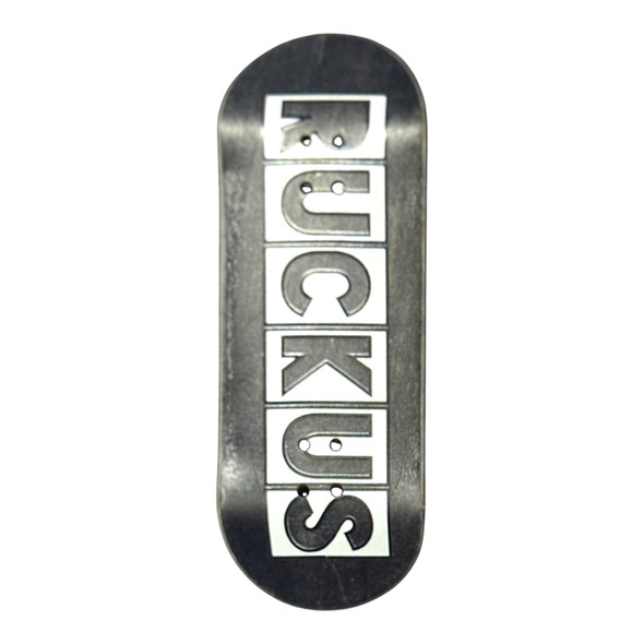 Ruckus Deck 34mm Fury - Ruckus White/Clear on Black Ply