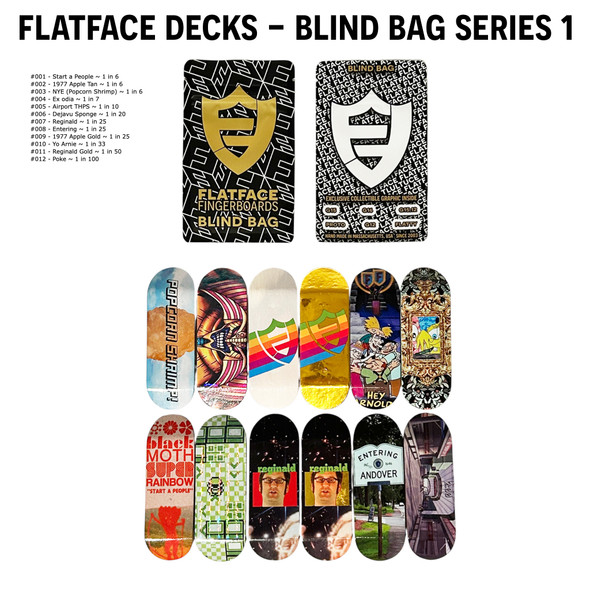 FlatFace G16 Deck - 32mm - Real Wear - Blind Bag Series 1!