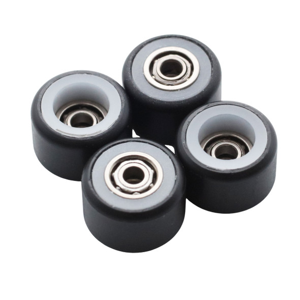 FlatFace Dual Bearing Dual Durometer V1 Bearing Wheels - White/Black