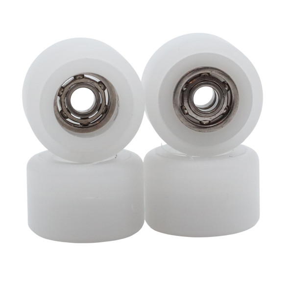 FlatFace Dual Bearing Dual Durometer V1 Bearing Wheels - White/White