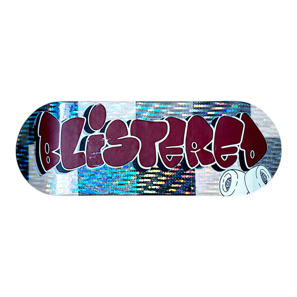 FlatFace G15.12 Deck - 33.6mm - Holographic Blistered OG Graffiti Matte - Real Wear