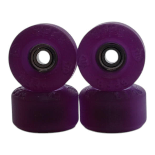 Blistered FF V3 Urethane Wheels - 72D ULTRA - Clear SunShift -> Purple