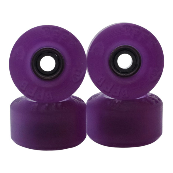 Blistered FF V3 Urethane Wheels - 72D ULTRA - Clear SunShift -> Purple