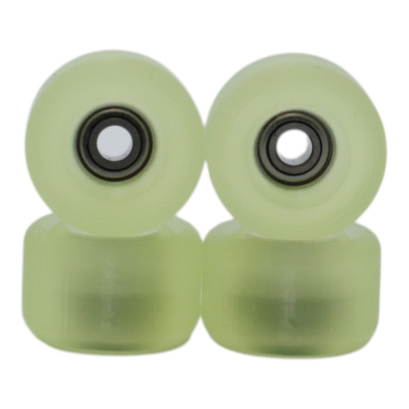 Blistered Urethane Wheels - Conical - 72D ULTRA - Translucent Green HeatShift -> Yellow
