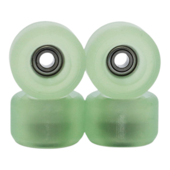 Blistered Urethane Wheels - Conical - 72D ULTRA - Translucent Green HeatShift -> Yellow