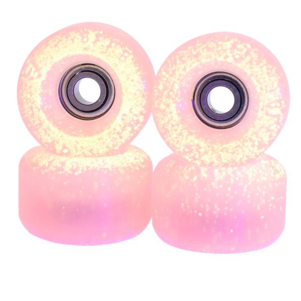 G4-BR Blistered x FlatFace x Blackriver Urethane Wheels - Translucent Pink Glow
