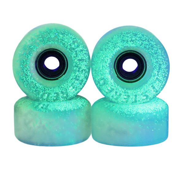 Blistered Urethane Wheels - Street V5 - Translucent Off-White Glow
