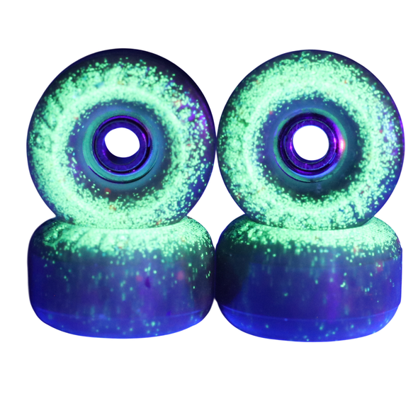 Blistered Urethane Wheels - JoyCult Bearing - Classic - Dark Ghost GLOW