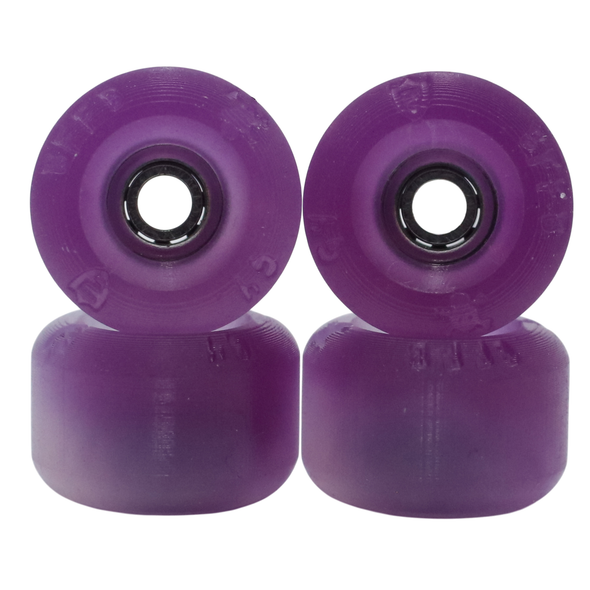 BR-G4 - Blistered x FlatFace x Blackriver x JoyCult - Urethane Wheels - Clear Sunshift -> Purple