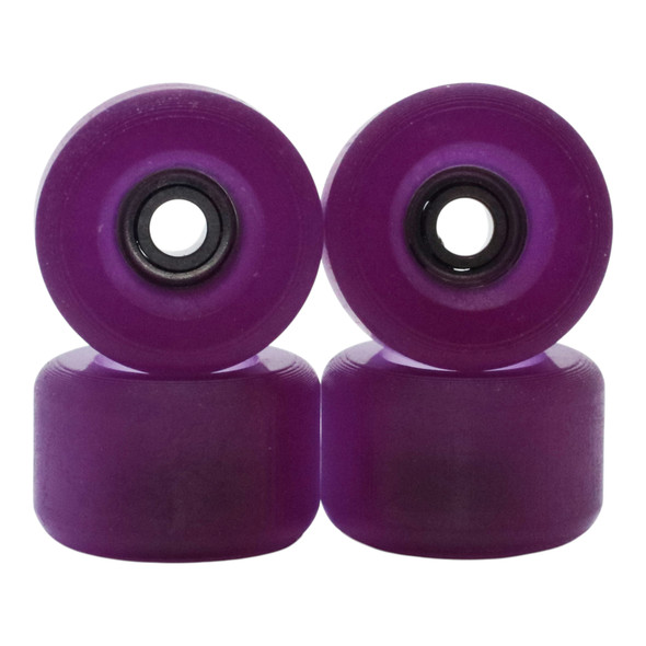 Blistered Urethane Wheels - Conical - 72D ULTRA - Clear Sunshift -> Purple