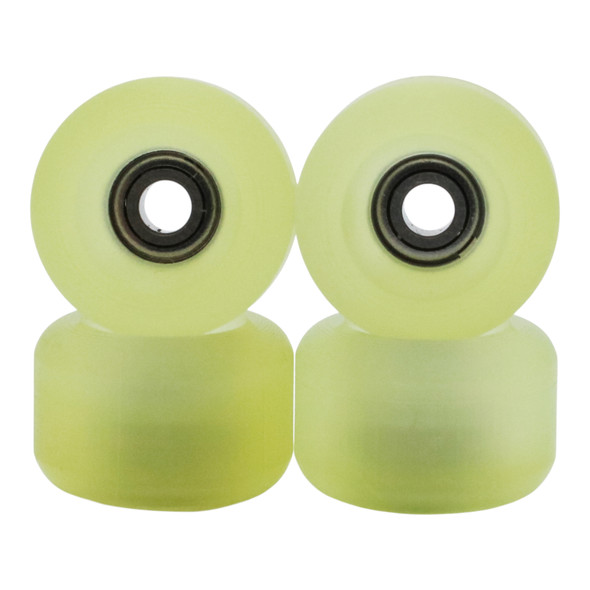 Blistered x FlatFace G4 Urethane Wheels - 72D ULTRA - Green/Black HeatShift -> Yellow