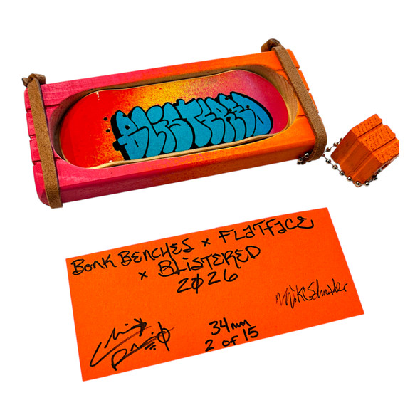 Bonk Deck - Blistered x FlatFace Collab - Mountain Mold - #2 of 15 - 34mm