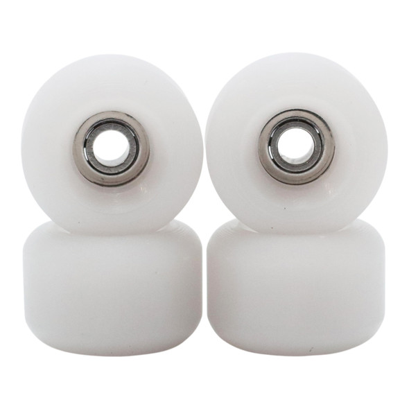 Blistered x FlatFace G4 Urethane Wheels - JoyCult Bearings - Dark White - 72D ULTRA
