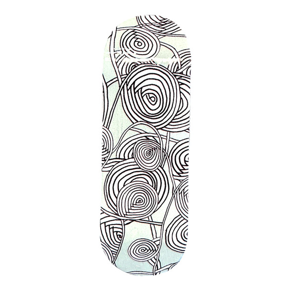FlatFace Prototype Deck - 32mm - Spirals GLOW - Real Wear