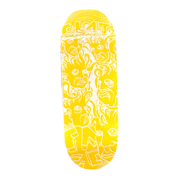 CFlatFace G15 Deck - Faceshaver 33.6mm - GLOW Yellow Zeph - Real Wear