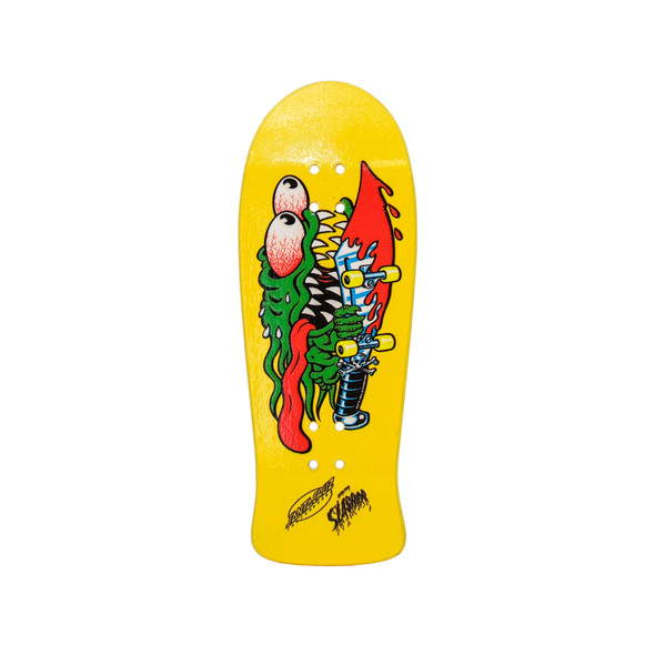 JOYCULT X SANTA CRUZ MEEK SLASHER YELLOW REISSUE DECK 36MM