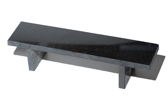 Flatface Black Granite Bench