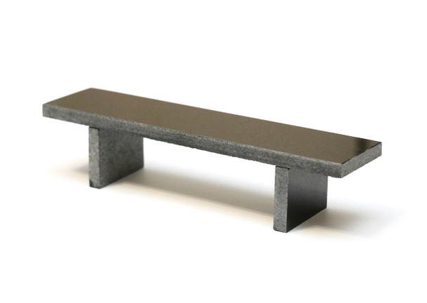 Flatface Black Granite Bench