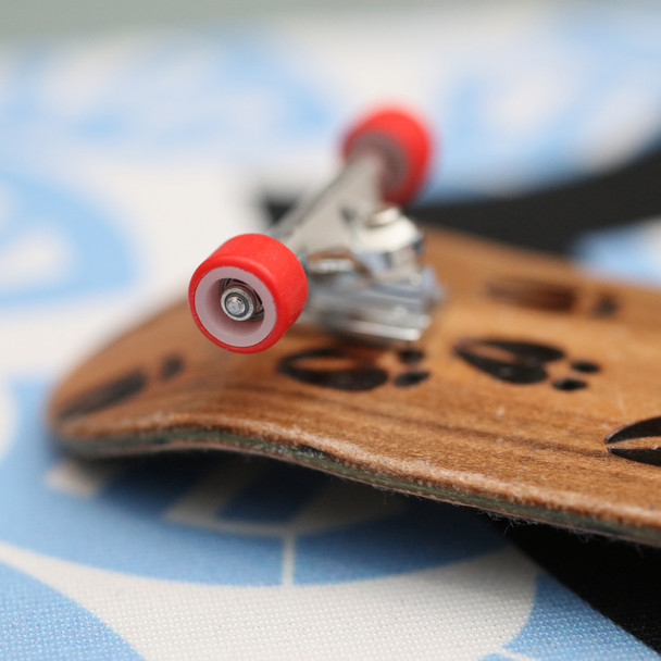 FlatFace Dual Durometer Bearing Wheels - White/Red