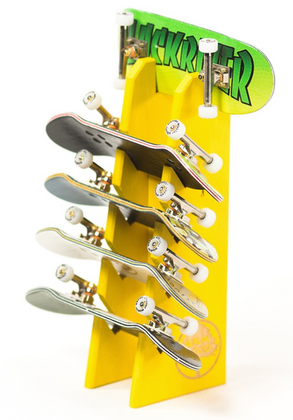 +blackriver-ramps+ Fingerboard Rack - Yellow