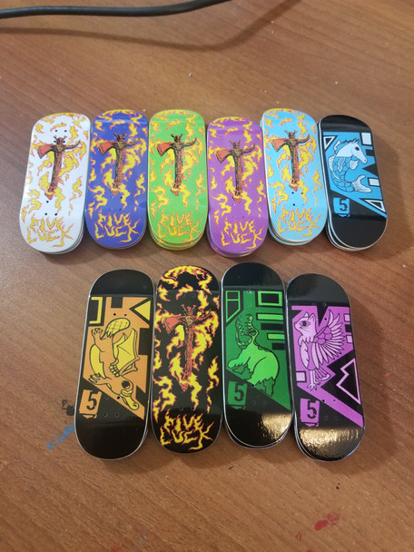 Five Luck Deck - 34mm Tech 5 - Sacred Axes - Baby Blue