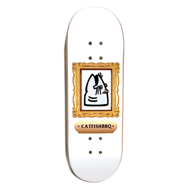 Catfishbbq Deck - Artshow White - 30mm - Freshwater